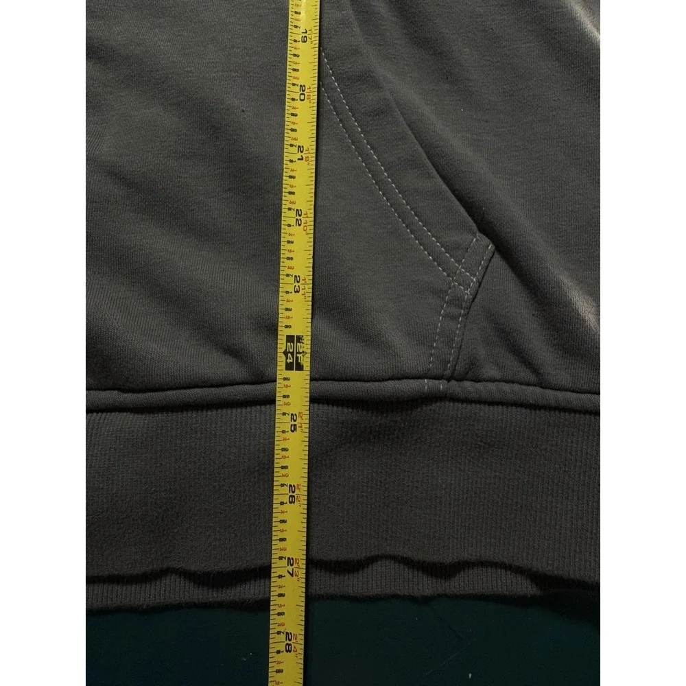 True Religion‎ Buddha Sherpa Lined Full Zip Hoodie Sweatshirt Men's Large Gray